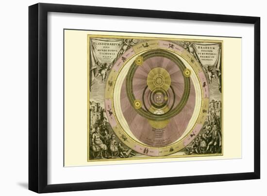 Planisphaerium Braheum-Andreas Cellarius-Framed Art Print