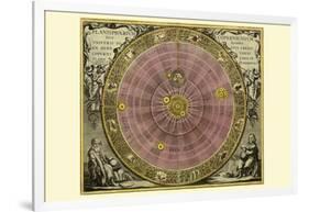 Planisphaerium Copernicanum-Andreas Cellarius-Framed Art Print