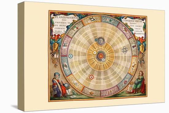 Planisphaerium Copernicanum-Andreas Cellarius-Stretched Canvas