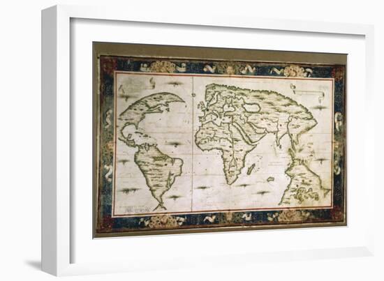 Planisphere, 1566-Nicolas Lancret-Framed Giclee Print