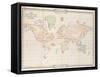 Planisphere by William Scott-Elliott from Histoire De L'Atlantide, the Story of Atlantis-null-Framed Stretched Canvas