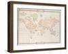 Planisphere by William Scott-Elliott from Histoire De L'Atlantide, the Story of Atlantis-null-Framed Giclee Print