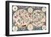 Planisphere Coeleste, Star Map, 1680-Science Source-Framed Premium Giclee Print