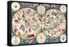 Planisphere Coeleste, Star Map, 1680-Science Source-Framed Stretched Canvas