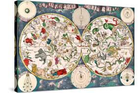 Planisphere Coeleste, Star Map, 1680-Science Source-Stretched Canvas