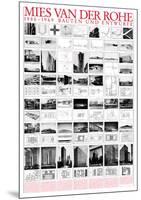 Planned and Unfinished Buildings-Mies Van Der Rohe-Mounted Art Print