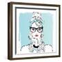 Planner Girl-Martina Pavlova-Framed Art Print