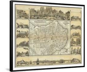 Plano Pintoresco de La Habana, c.1853-B^ & C^ May-Framed Art Print