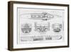 Plans and Cross-Sections of Brunel's Steamship the Great Eastern-null-Framed Art Print