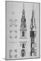 Plans, Elevations and Section of the Church of St Mary-Le-Bow, Cheapside, City of London, 1725-Christopher Wren-Mounted Giclee Print