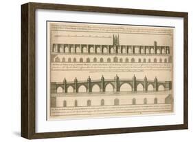 Plans for New London Bridge-English School-Framed Giclee Print