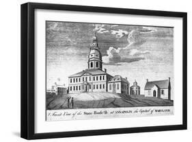 Plans for the Maryland State House-null-Framed Giclee Print