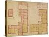 Plans for the Red House, Bexley Heath, 1859 (Pen and Ink and W/C on Paper)-Philip Webb-Stretched Canvas