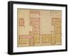 Plans for the Red House, Bexley Heath, 1859 (Pen and Ink and W/C on Paper)-Philip Webb-Framed Giclee Print