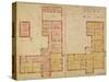 Plans for the Red House, Bexley Heath, 1859 (Pen and Ink and W/C on Paper)-Philip Webb-Stretched Canvas