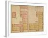 Plans for the Red House, Bexley Heath, 1859 (Pen and Ink and W/C on Paper)-Philip Webb-Framed Giclee Print