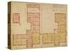 Plans for the Red House, Bexley Heath, 1859 (Pen and Ink and W/C on Paper)-Philip Webb-Stretched Canvas