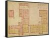 Plans for the Red House, Bexley Heath, 1859 (Pen and Ink and W/C on Paper)-Philip Webb-Framed Stretched Canvas