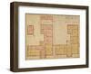 Plans for the Red House, Bexley Heath, 1859 (Pen and Ink and W/C on Paper)-Philip Webb-Framed Premium Giclee Print