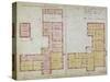 Plans for the Red House, Bexleyheath, London, 1859-Philip Webb-Stretched Canvas