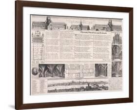 Plans of St Paul's Cathedral, London, 1658-Daniel King-Framed Giclee Print