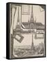 Plans Paris Exposition-Vintage Apple Collection-Framed Stretched Canvas