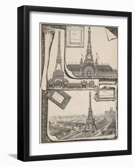 Plans Paris Exposition-Vintage Apple Collection-Framed Giclee Print