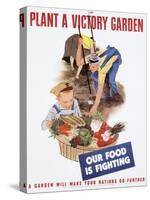 Plant a Victory Garden Poster-null-Stretched Canvas