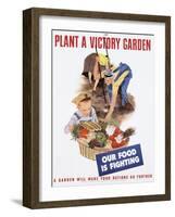 Plant a Victory Garden Poster-null-Framed Photographic Print