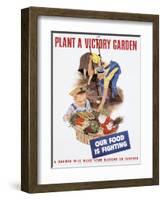 Plant a Victory Garden Poster-null-Framed Photographic Print