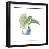 Plant Big Leaf I Dark Green-Chris Paschke-Framed Art Print