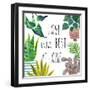 Plant Home III-Farida Zaman-Framed Art Print