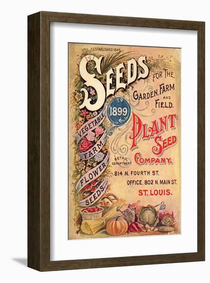 Plant Seed Company St. Louis-null-Framed Art Print