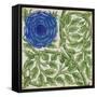 Plant with a Blue Flower (W/C on Paper)-William De Morgan-Framed Stretched Canvas
