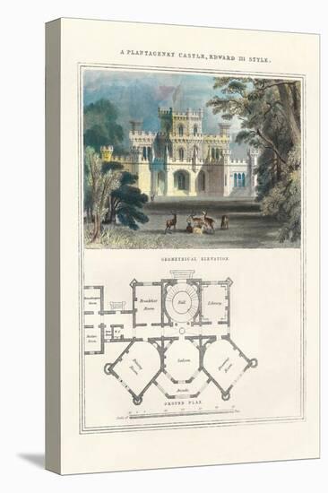 Plantagenet Castle, Edward III Style-Richard Brown-Stretched Canvas