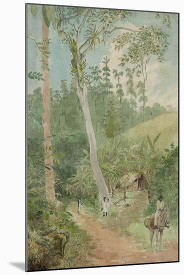 Plantain Walk - Bookkeeper - Watchman and Hut - Man with Casks of Water-null-Mounted Art Print