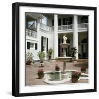 Plantation Home Patio, Louisiana, USA-null-Framed Photographic Print