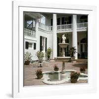 Plantation Home Patio, Louisiana, USA-null-Framed Photographic Print