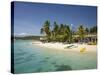 Plantation Island Resort, Malolo Lailai Island, Mamanuca Islands, Fiji, South Pacific-David Wall-Stretched Canvas