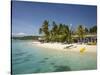 Plantation Island Resort, Malolo Lailai Island, Mamanuca Islands, Fiji, South Pacific-David Wall-Stretched Canvas