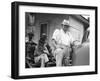 Plantation overseer and his field hands, Mississippi, 1936-Dorothea Lange-Framed Photographic Print