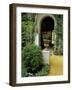 Planter and Arched Entrance to Garden in Casa de Pilatos Palace, Sevilla, Spain-Merrill Images-Framed Photographic Print