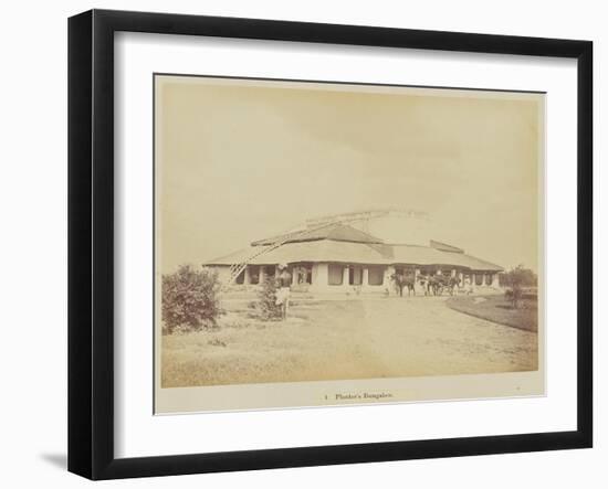 Planter's bungalow, 1877-Oscar Jean Baptiste Mallitte-Framed Giclee Print