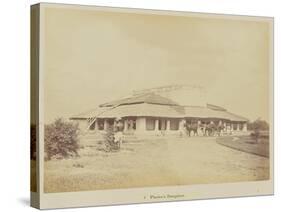 Planter's bungalow, 1877-Oscar Jean Baptiste Mallitte-Stretched Canvas