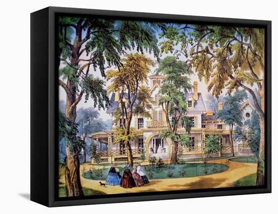 Planter's House, c.1858-Frances Flora Bond Palmer-Framed Stretched Canvas