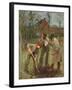 Planting a Tree (Oil on Canvas)-George Clausen-Framed Giclee Print