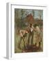 Planting a Tree (Oil on Canvas)-George Clausen-Framed Giclee Print