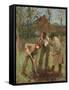 Planting a Tree (Oil on Canvas)-George Clausen-Framed Stretched Canvas