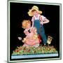 Planting Hyacinth - Child Life-Hazel Frazee-Mounted Premium Giclee Print