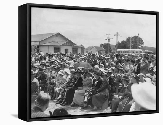 Planting of Nova Scotian Trees at Waipu, 1943-null-Framed Stretched Canvas